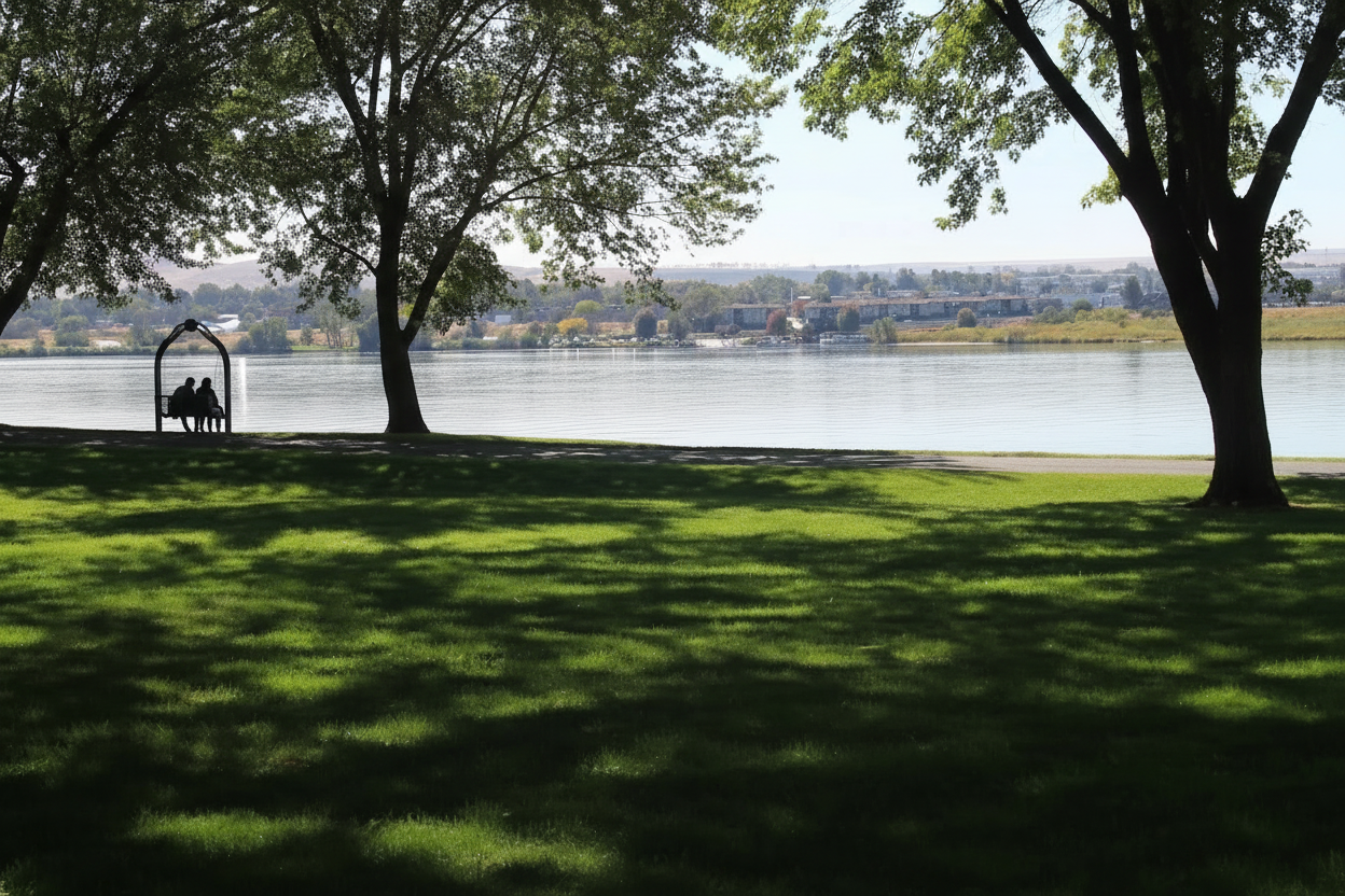 Hydroplane racing boats at Pasco's waterfront